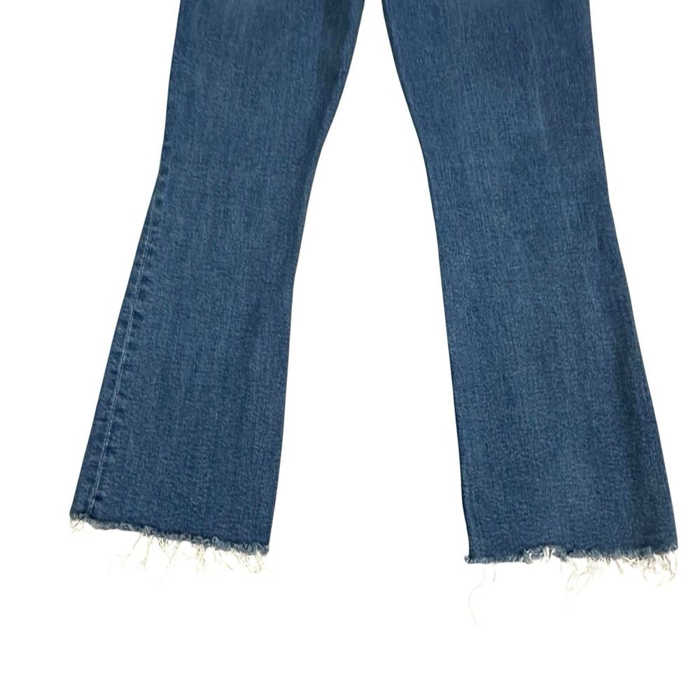 Lil’ Mother Jeans Womens 29 Blue High Rise Lil Hustler Ankle Fray USA Made Denim - Picture 10 of 13